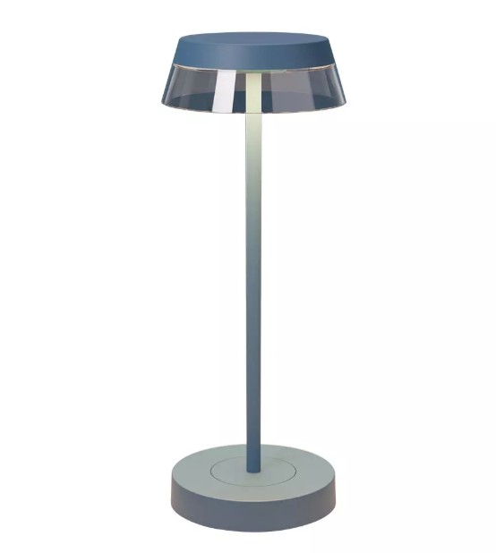 Lampada da tavolo a batteria 3W blu