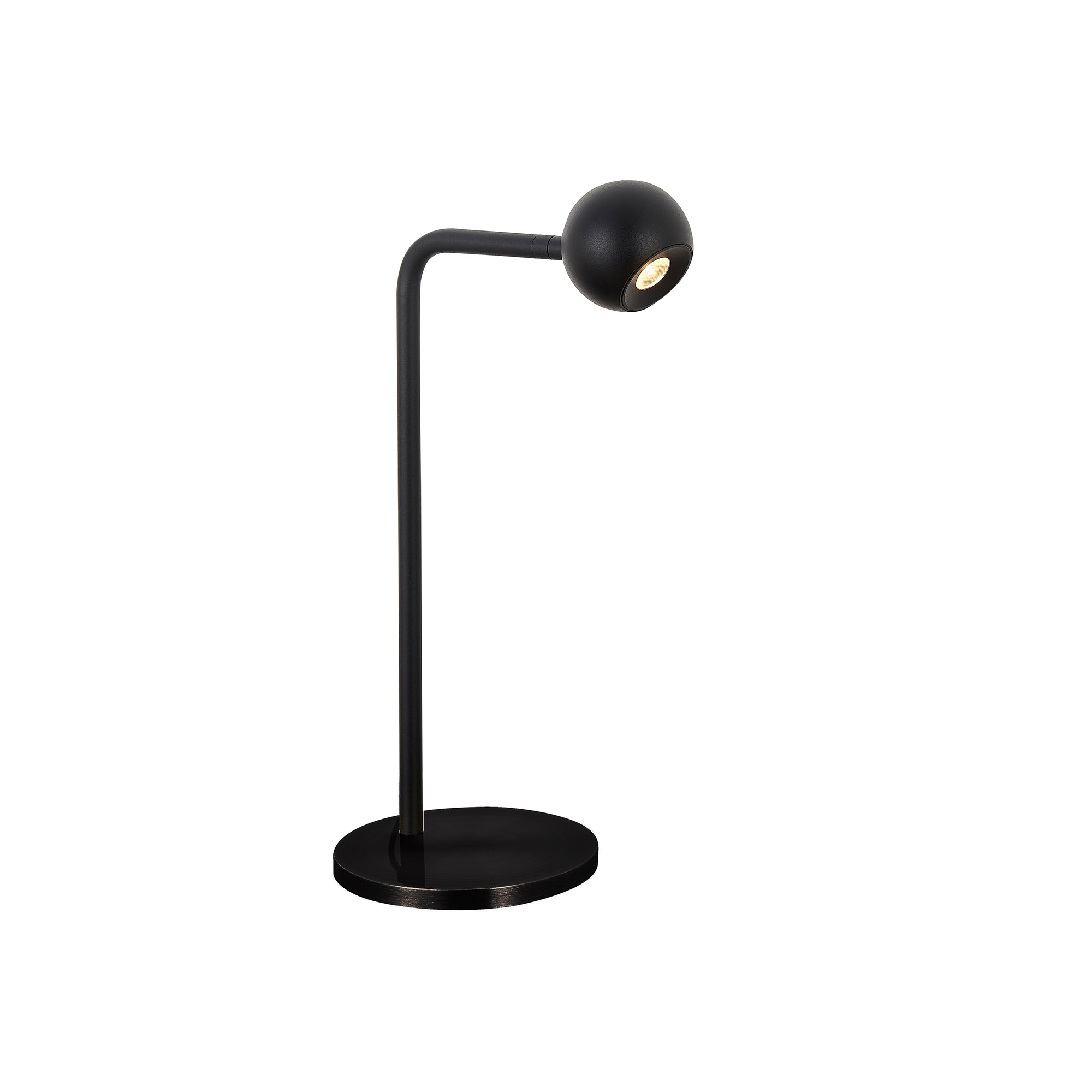 Lampada da tavolo LED nera H.38cm