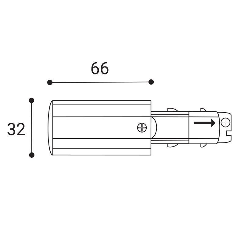 Alimentazione sinistra 3PH DALI