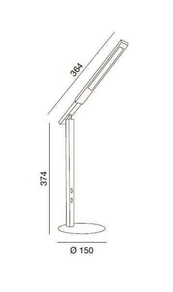 Lampada da scrivania a LED bianca 10W
