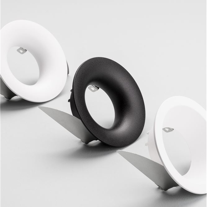 Faretto da incasso GU10 molle a lamella