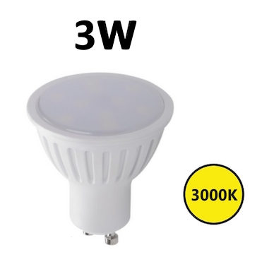 Lampadina LED GU10 3W 250lm 3000K 110°