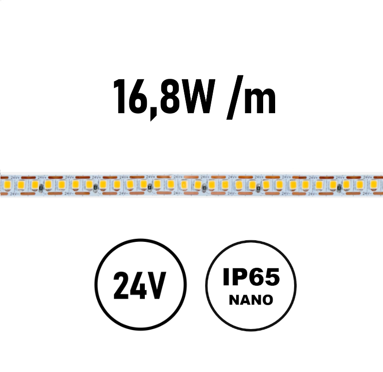 Striscia LED 16,8W IP65-NANO 24V