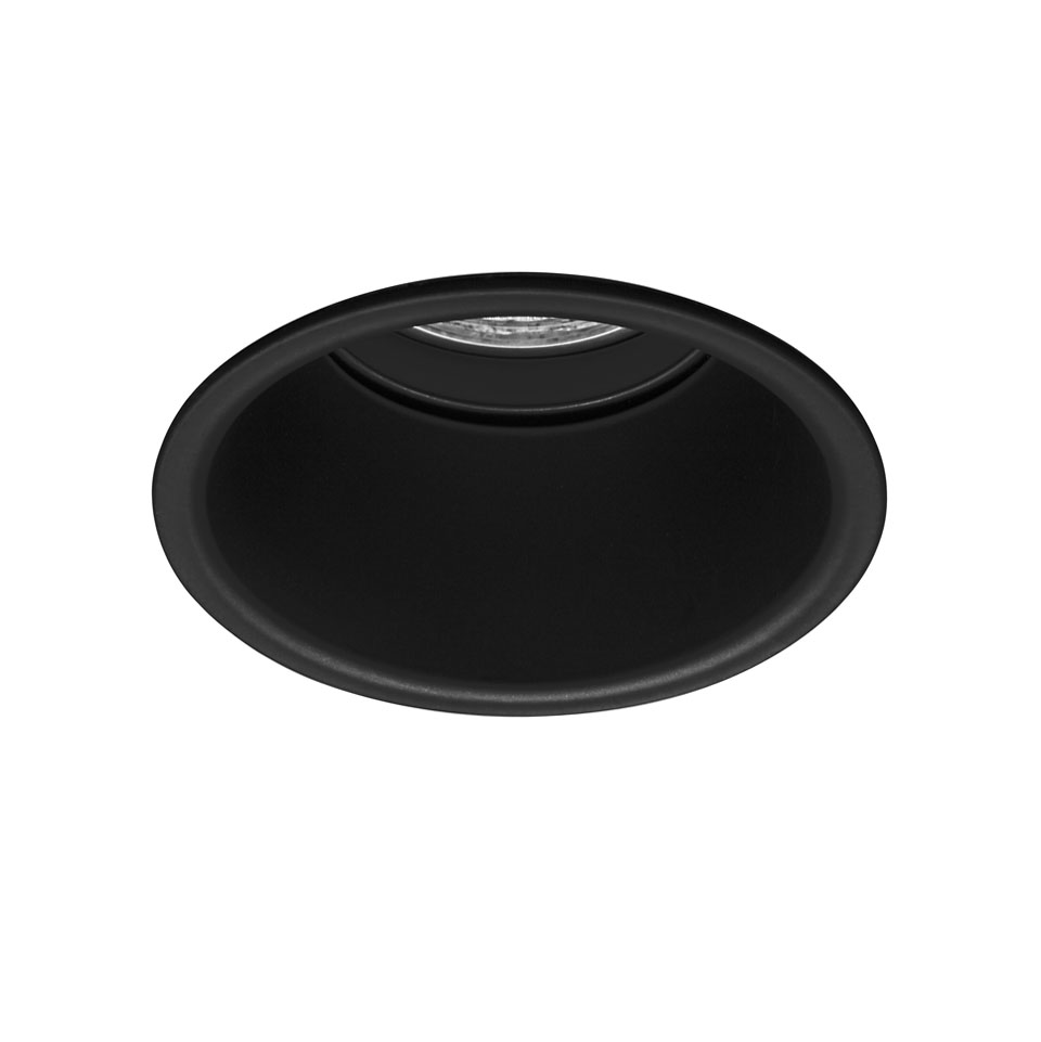 Faretto da incasso GU10 nero Ø82mm