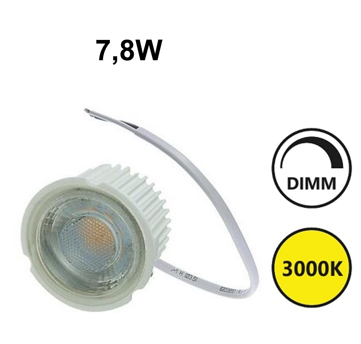 Modulo LED 7,8W 750lm 3000K 36° dimmerabile