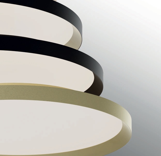 Deckenleuchte LED direkt/indirekt CCT schwarz