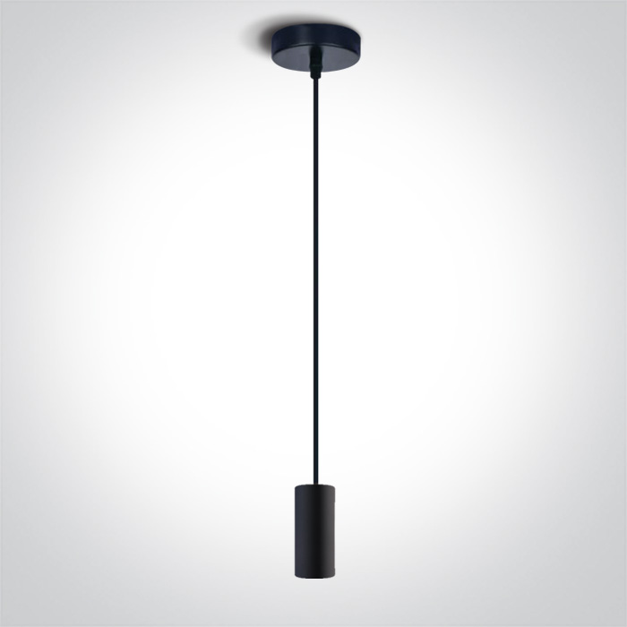 pendolo nero E27 metallo