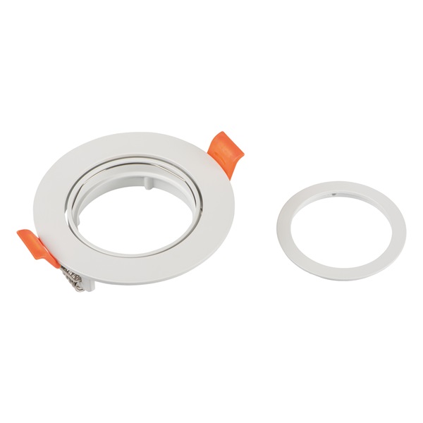 Faretto da incasso GU10 bianco Ø82mm orientabile