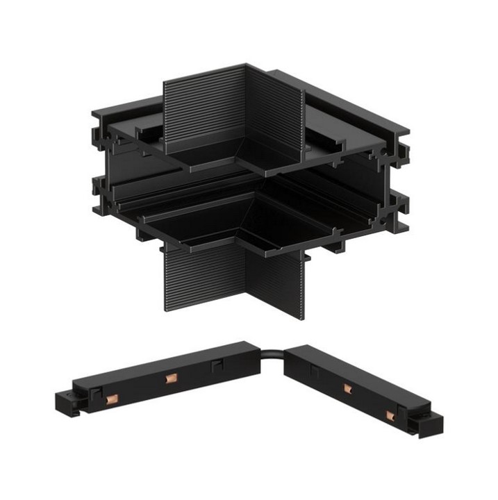 Connettore angolare 48V installazione nera