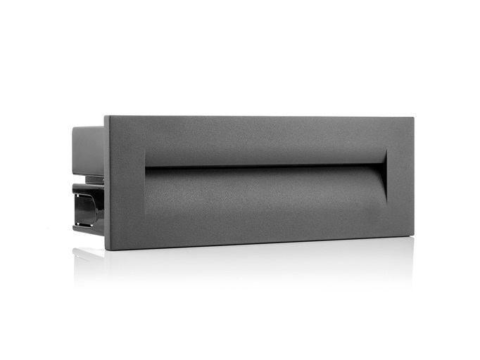 LED incasso parete antracite 25cm 3000K IP65