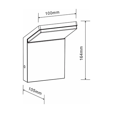 Applique LED bianco IP54 3000K