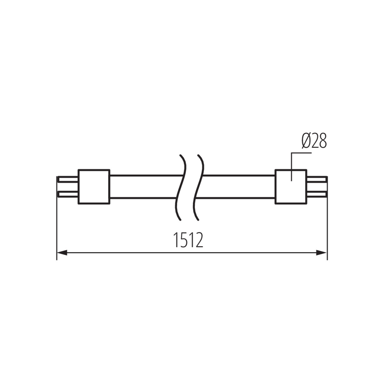 Tubo LED T8 24W 3520lm 4000K 150cm
