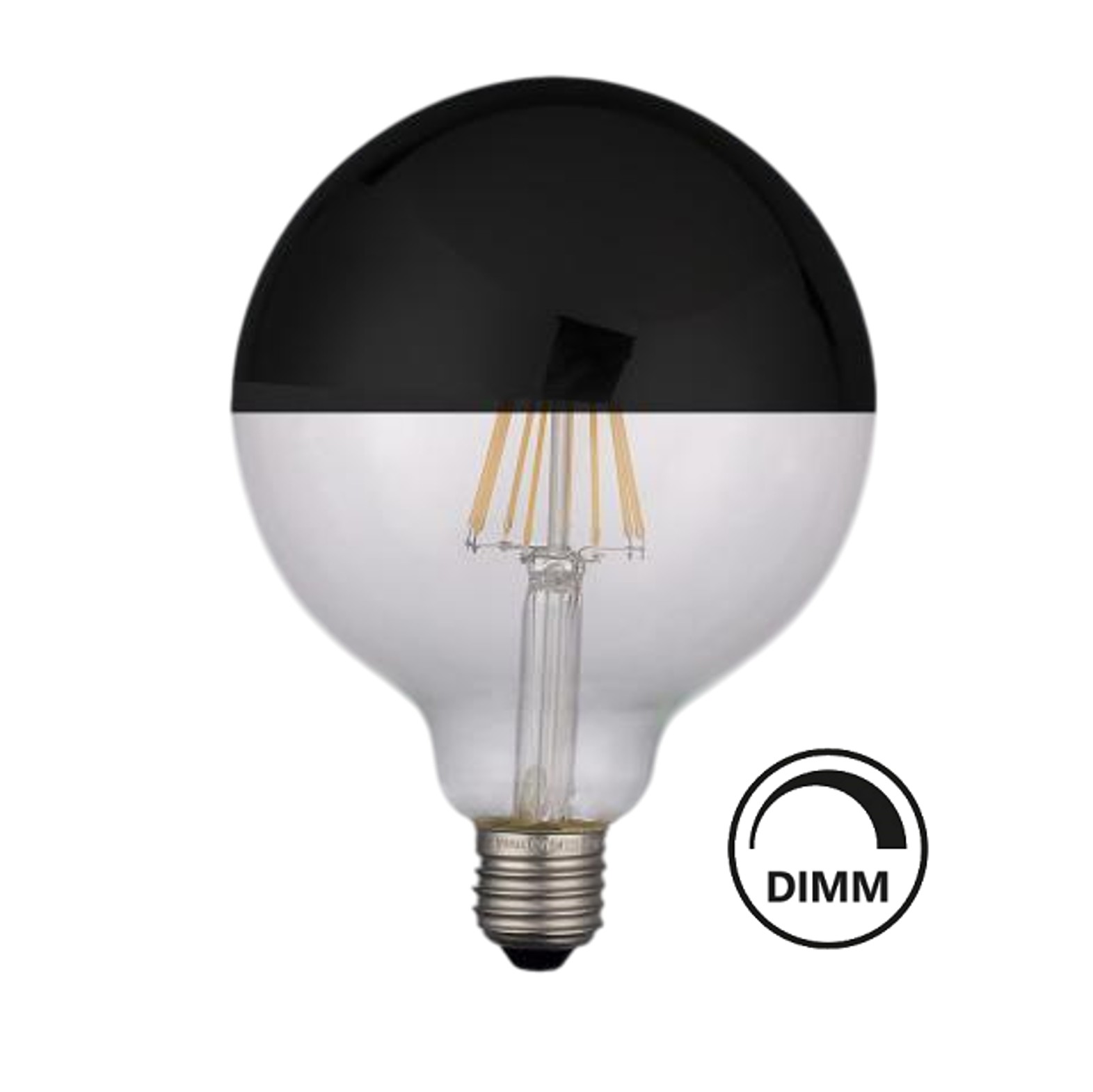 LED E27 G125 guarnizione testa 6W 2700K DIMM