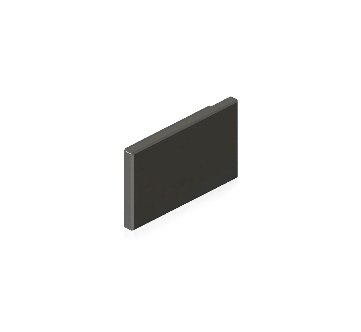 Endkappe Profil 19x13 Schwarz