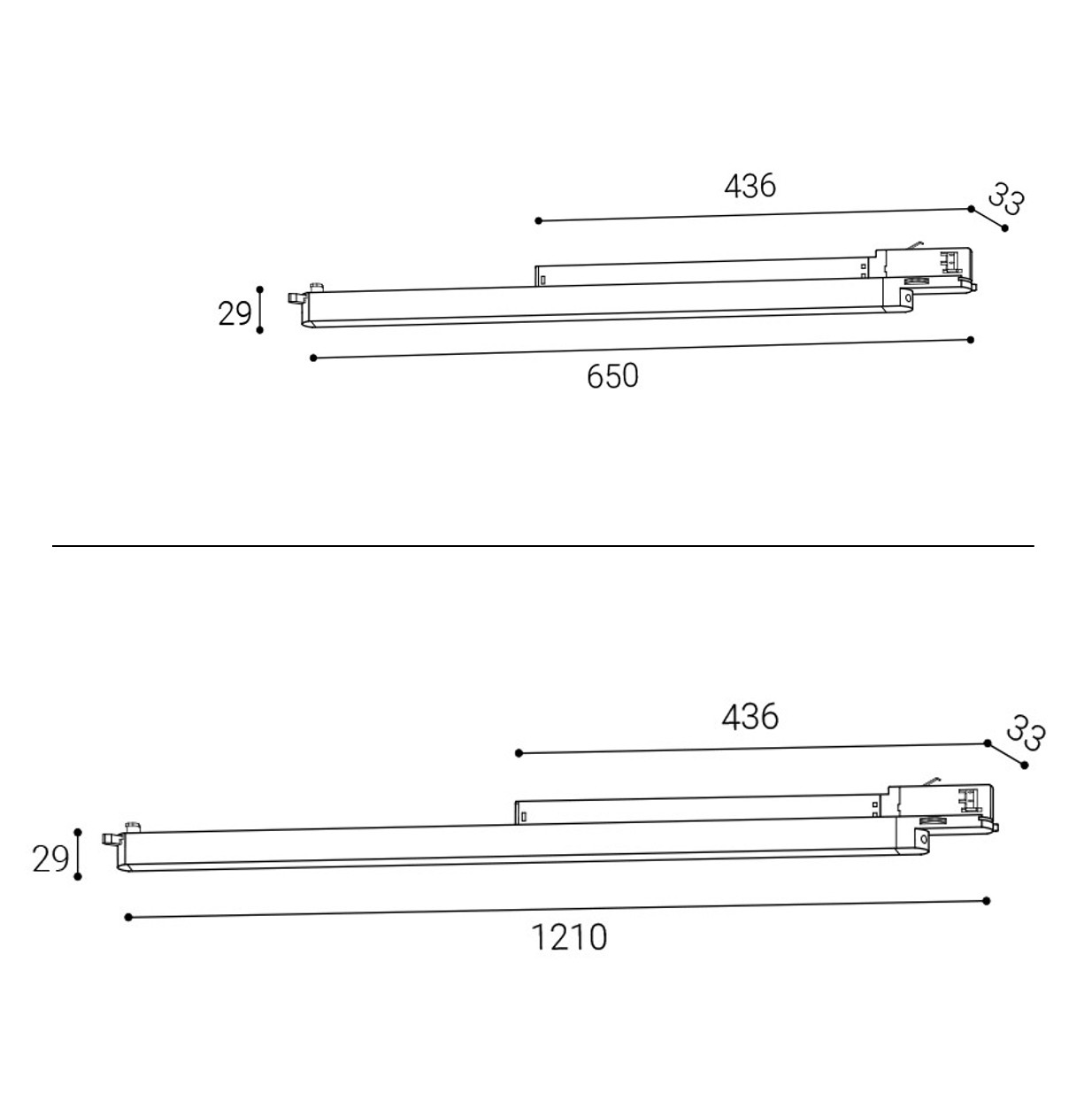 LED 3PH Linearleuchte CCT Weiß