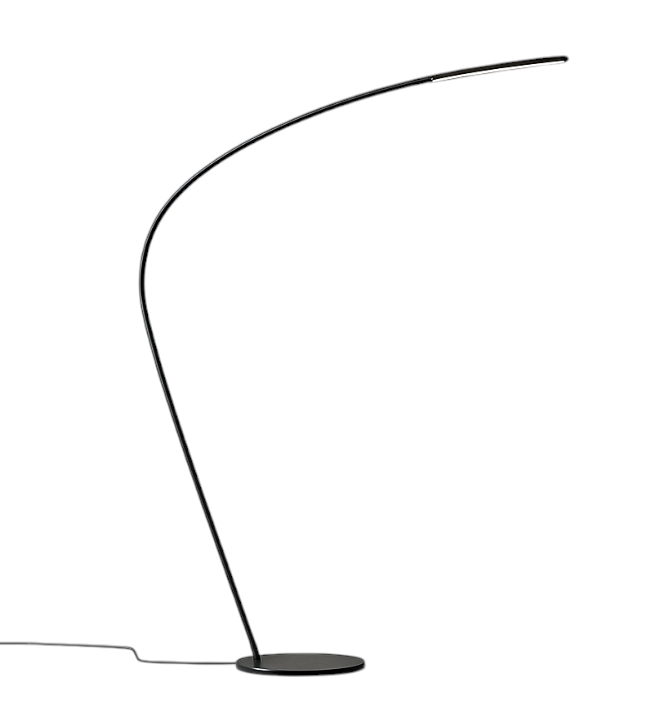 Lampada da terra LED 217cm oro