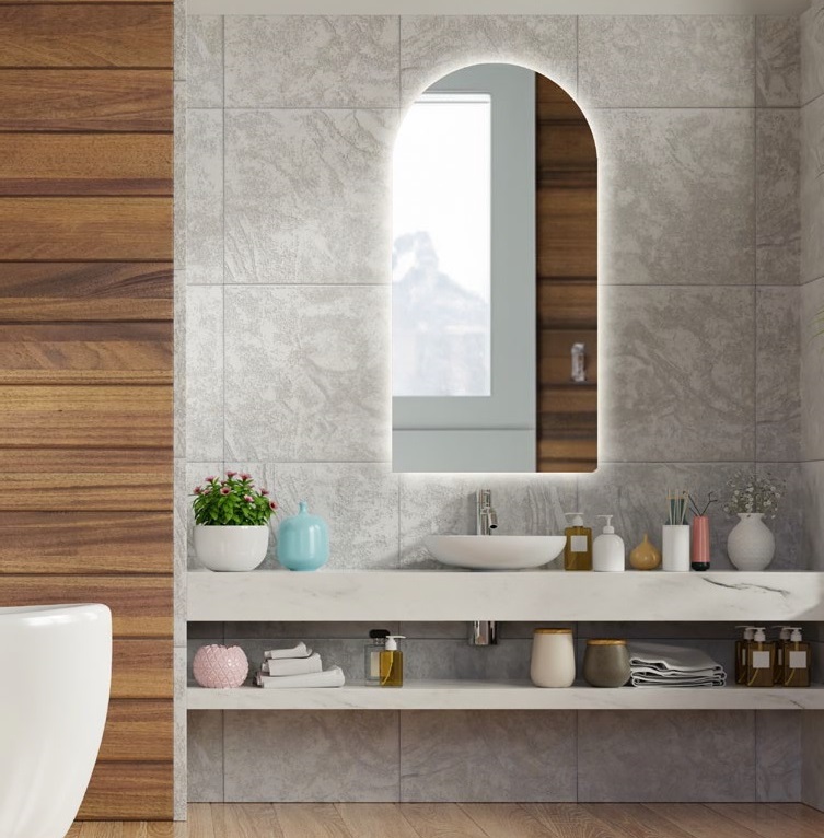 Specchio LED senza cornice - indiretto