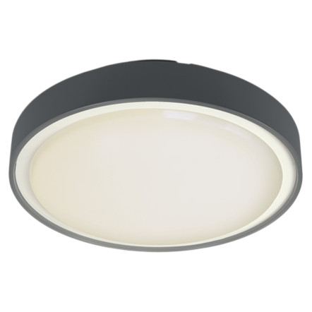 Leuchte E27 IP65 Rund Anthrazit
