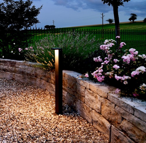 Paletto luminoso LED 60cm grigio grafite