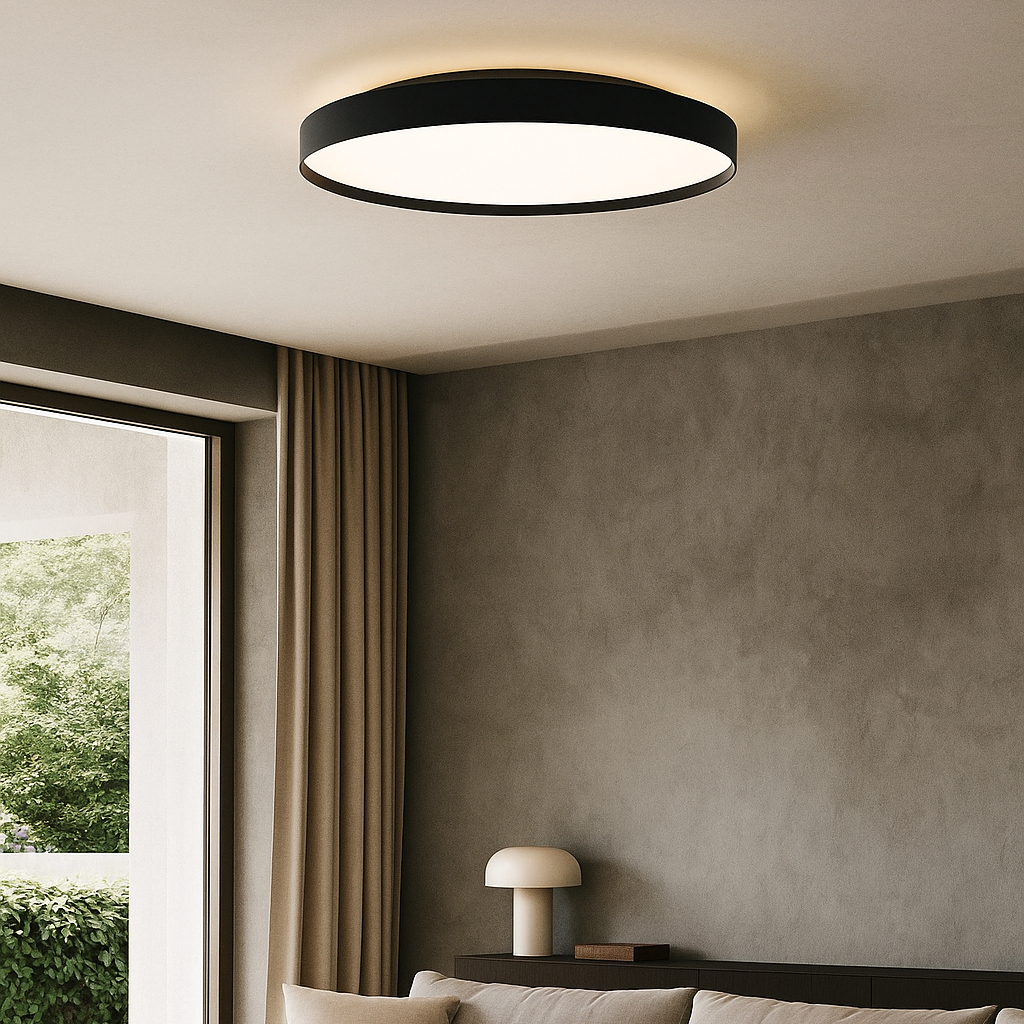 Deckenleuchte LED dir/ind. schwarz