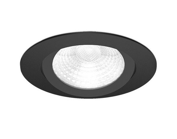 Faretto da incasso LED IP65 nero 3000K
