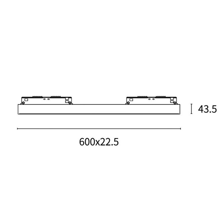 48V-Linearleuchte 60cm 3000K