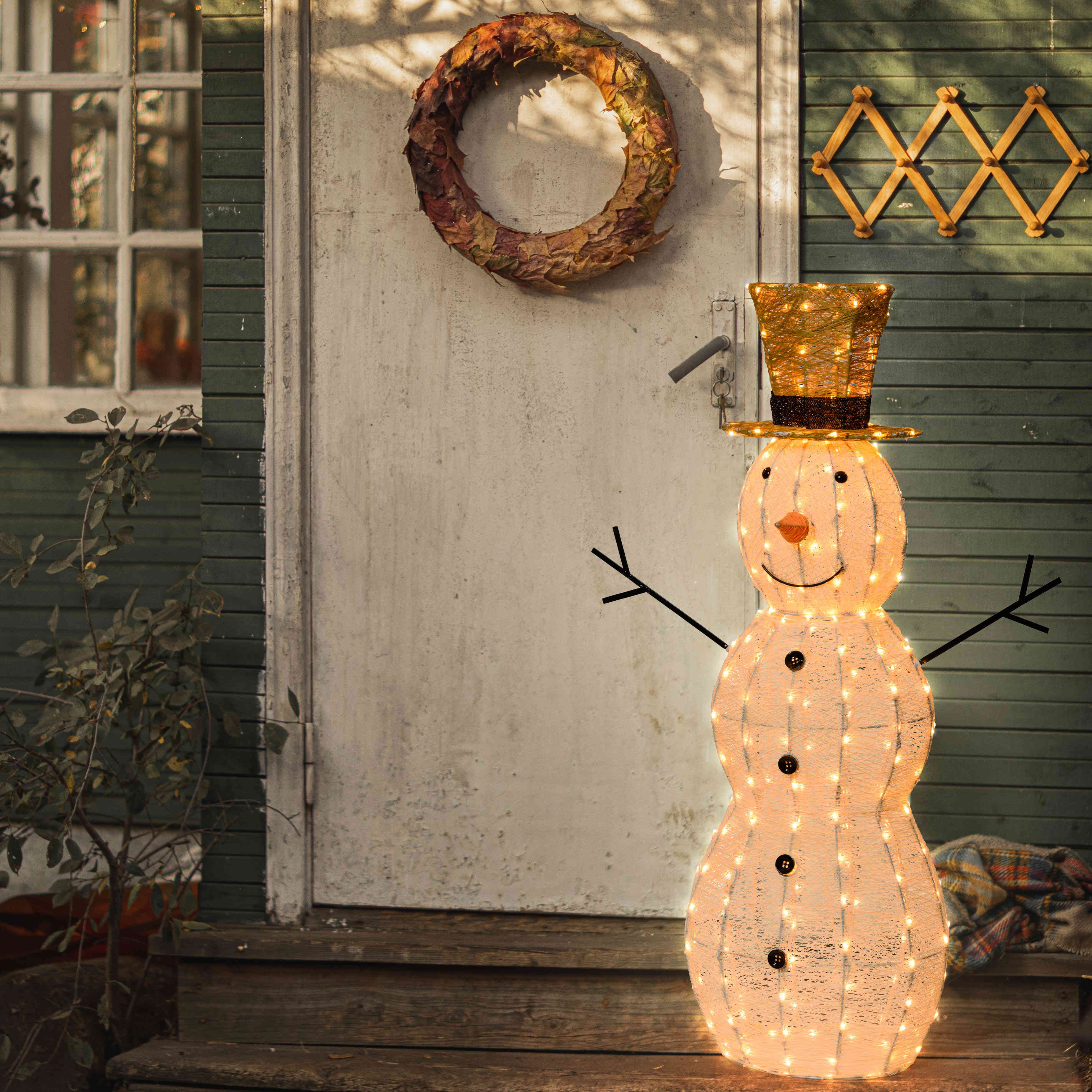 Pupazzo di neve LED 120cm IP44