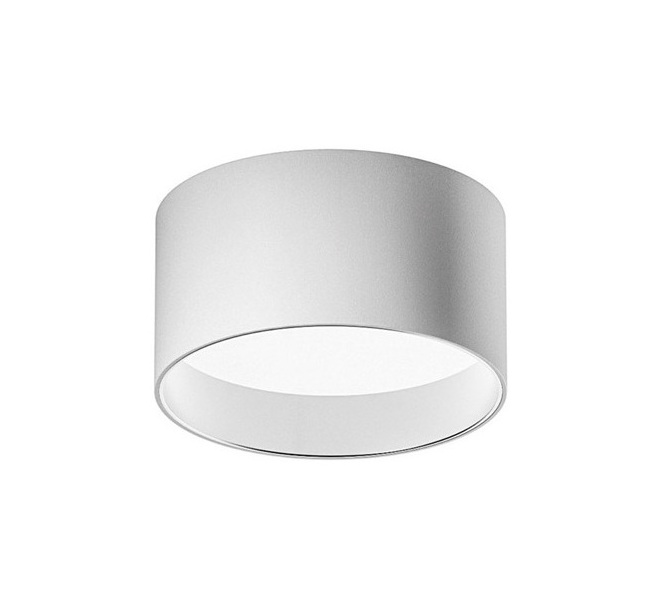 LED Aufbauleuchte weiß - opal rückversetzt
