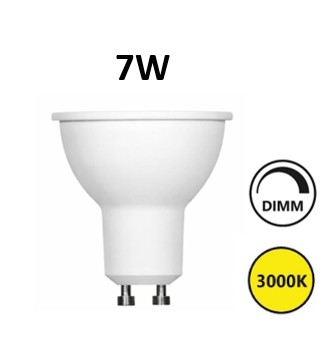 LED GU10 weiß 7W 3000K 15° dimmbar