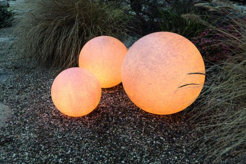 Lampada a sfera in terracotta Ø30cm IP44