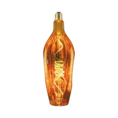 LED E27 Decor Rame 4W Bottiglia 2200K dimmerabile