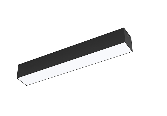 Luce LED IP65 nero/opale 38cm