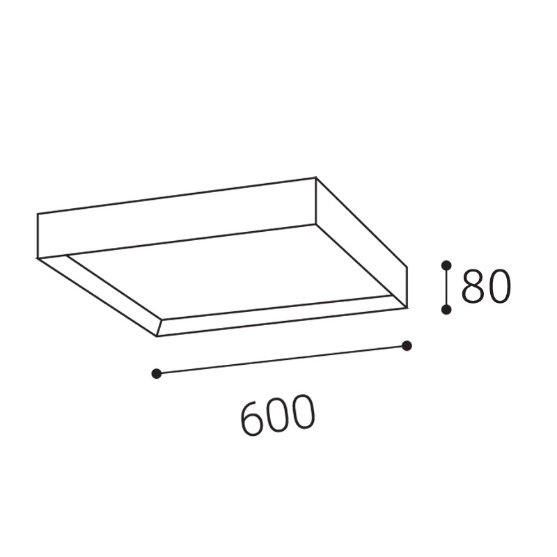 LED Deckenleuchte 60x60 weiß CCT DIMM
