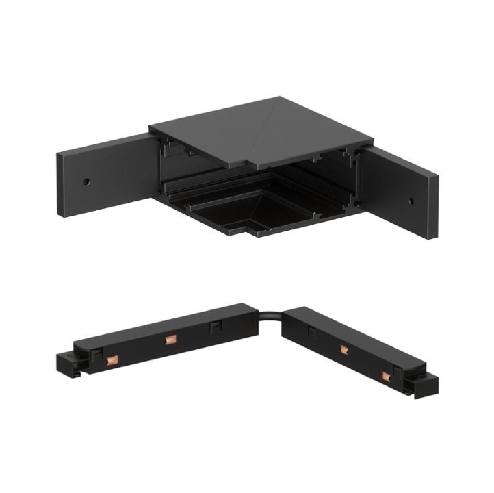 Connettore angolare 48V nero