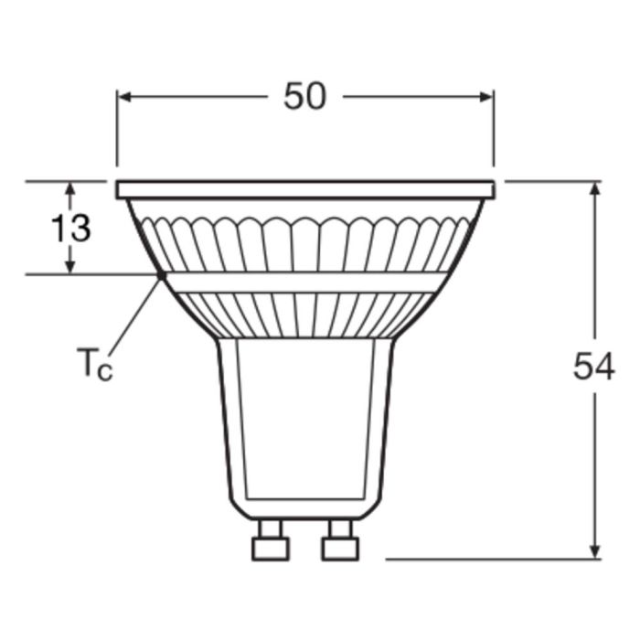 Ledvance GU10 4,5W Dim To Warm 1800K-2700K 36°
