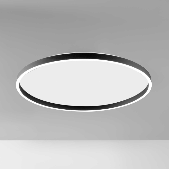 Plafoniera LED Ø80 nero