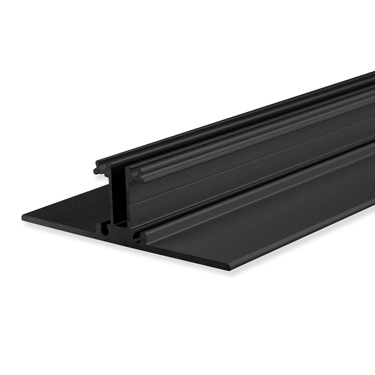 Profilo a T nero con 2x copertura opale