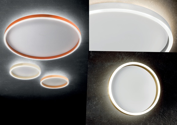 Deckenleuchte Gold LED dir/ind.