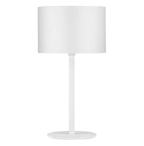Lampada da tavolo in tessuto 58cm bianco