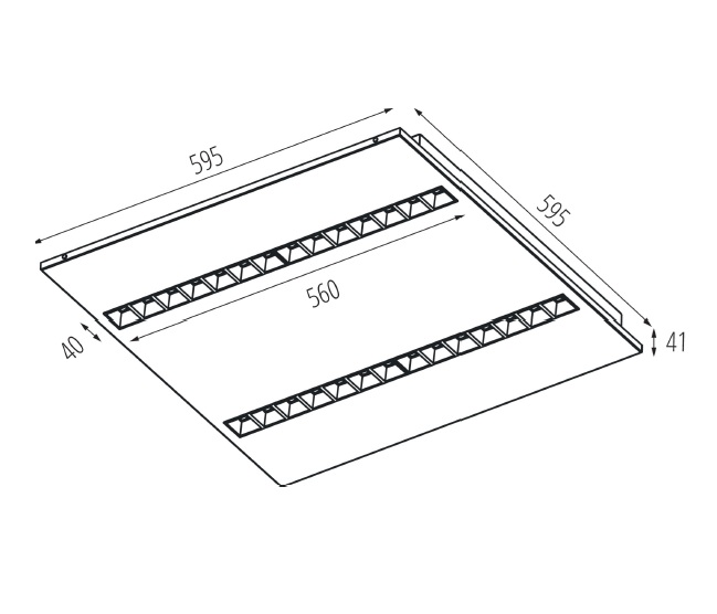 Pannello LED 60x60 3000K bianco